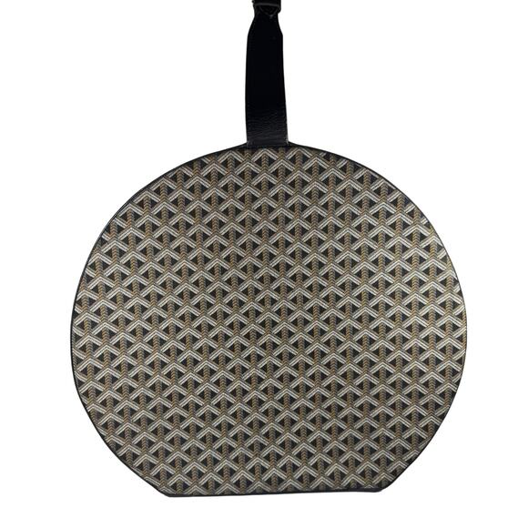 Goyard Goyardine Hat Box Trunk Bag Travel Boite Chapeau Vintage Round Suitcase - Picture 2 of 16